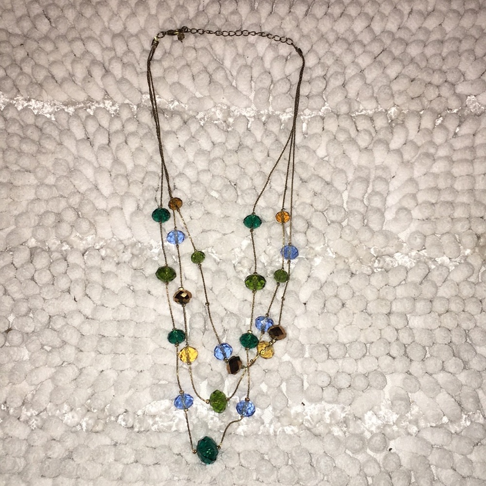 Multicolored jewel necklace